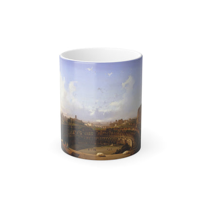Ippolito Caffi (1809-1866) Interno del Colosseo - Oil on Canvas 1855 - Color Changing Mug 11oz-11oz-Go Mug Yourself