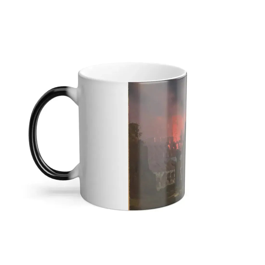 Ippolito Caffi (1809-1866) Roma, Colosseo Illuminato a Fuochi di Bengala - Olio su Cartoncino Intelato 1-0 - Color Changing Mug 11oz - Go Mug Yourself