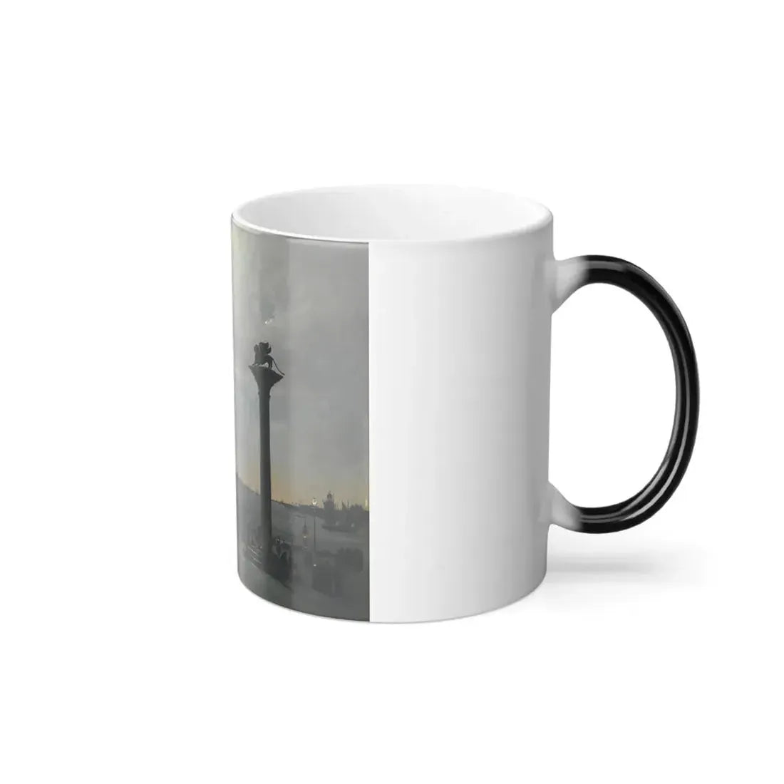 Ippolito Caffi (1809-1866) Venice, A Nocturnal View of Piazza San Marco with the Ducal Palace - Oil on C-0 - Color Changing Mug 11oz - Go Mug Yourself