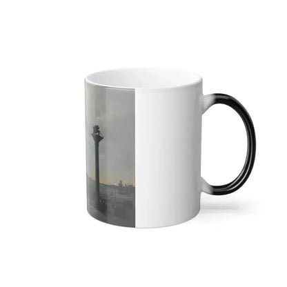 Ippolito Caffi (1809-1866) Venice, A Nocturnal View of Piazza San Marco with the Ducal Palace - Oil on C-0 - Color Changing Mug 11oz - Go Mug Yourself