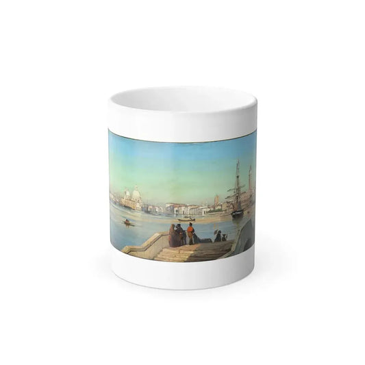 Ippolito Caffi (1809-1866) Venice, Panorama from Veneta Marina Bridge - 1858 - Color Changing Mug 11oz 11oz - Go Mug Yourself