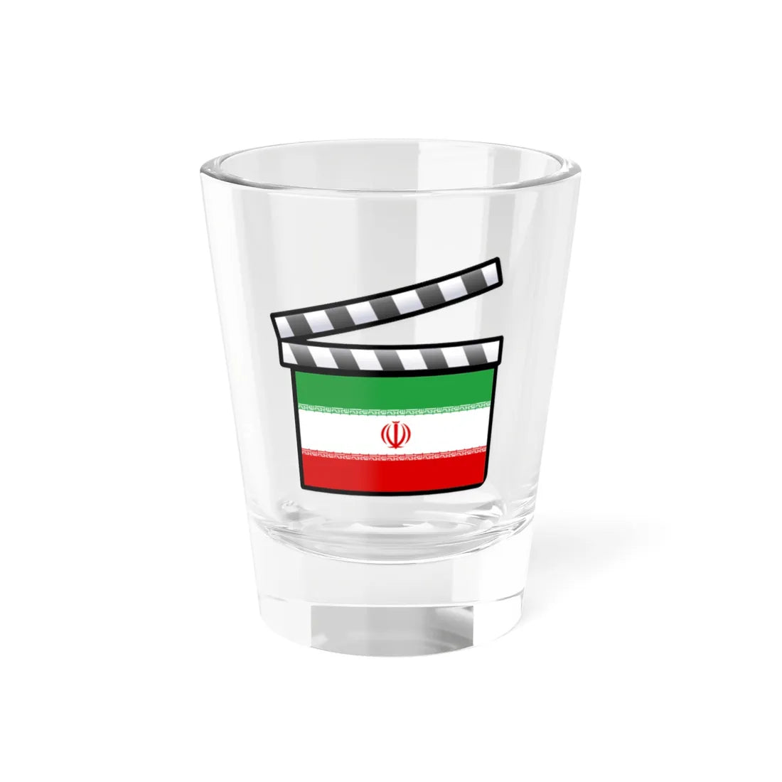 Iran film clapperboard (Iran) Shot Glass 1.5oz 1.5oz - Go Mug Yourself