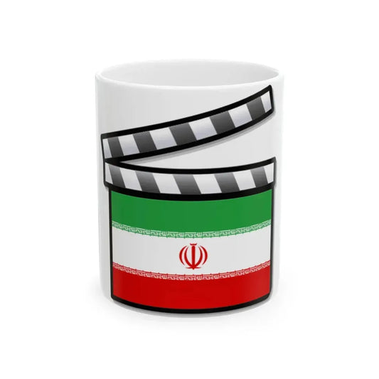 Iran film clapperboard (Iran) White Coffee Mug 11oz - Go Mug Yourself