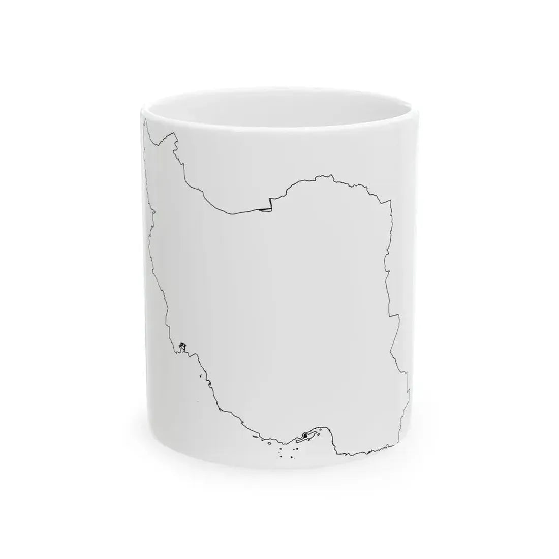 Iran-Flagmap (Iran) White Coffee Mug 11oz - Go Mug Yourself