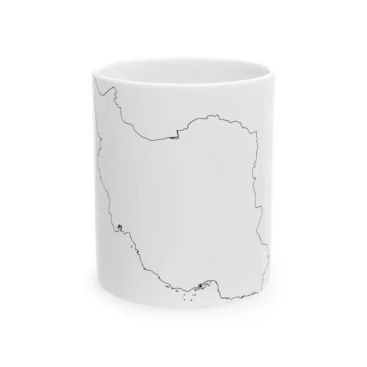 Iran-Flagmap (Iran) White Coffee Mug 11oz - Go Mug Yourself