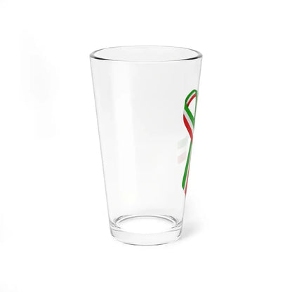 Iran Italy and Mexico ribbon (Iran) Pint Glass 16oz - Go Mug Yourself