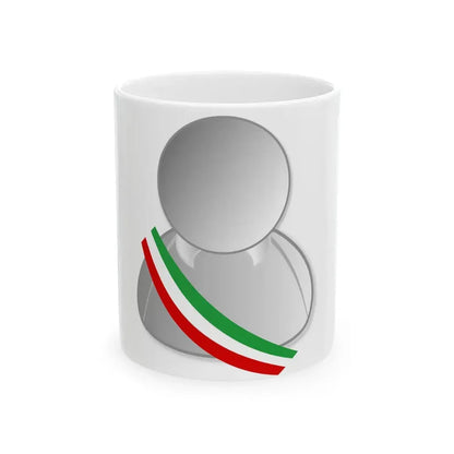Iran politic personality icon (Iran) White Coffee Mug 11oz - Go Mug Yourself