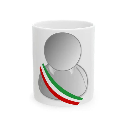 Iran politic personality icon (Iran) White Coffee Mug 11oz - Go Mug Yourself