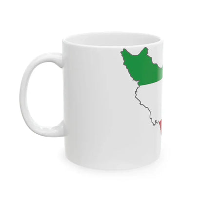 Iran tricolour (Iran) White Coffee Mug - Go Mug Yourself
