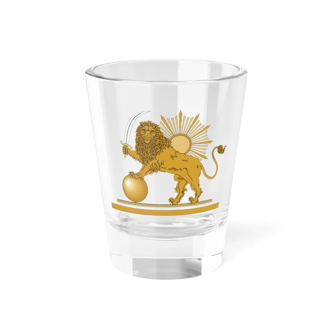 Irancpi (Iran) (Coat of Arms) Shot Glass 1.5oz 1.5oz - Go Mug Yourself