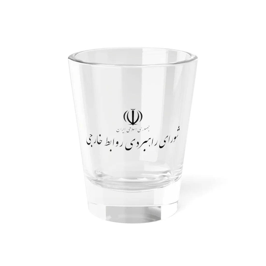 Irans Strategic Council on Foreign Relations logo (Iran) (Coat of Arms) Shot Glass 1.5oz 1.5oz - Go Mug Yourself