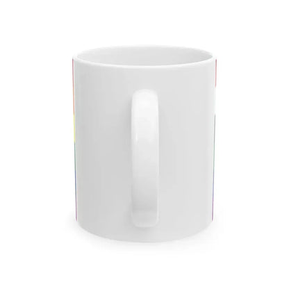 Iraq Rainbow Flag 2004-2008 (Iraq) White Coffee Mug - Go Mug Yourself
