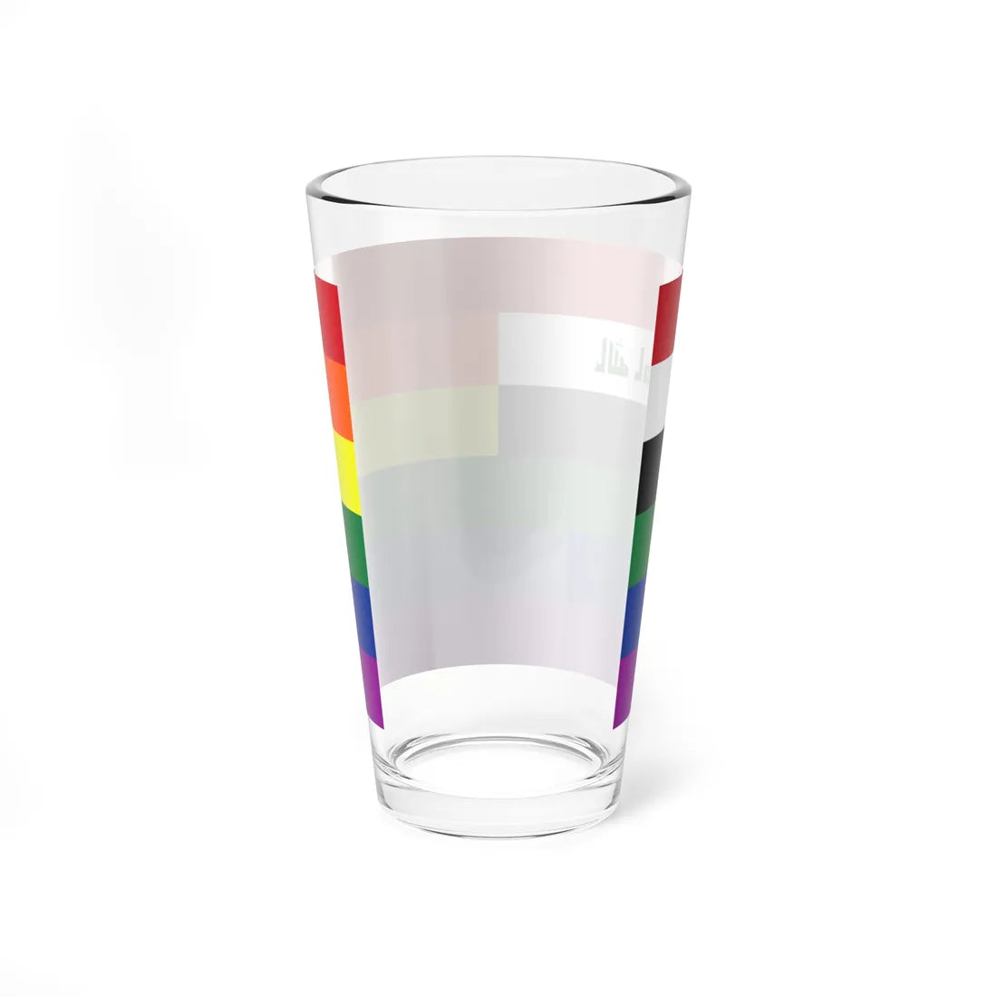 Iraq Rainbow Flag (Iraq) Pint Glass 16oz - Go Mug Yourself