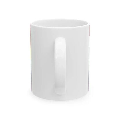 Iraq Rainbow Flag (Iraq) White Coffee Mug - Go Mug Yourself