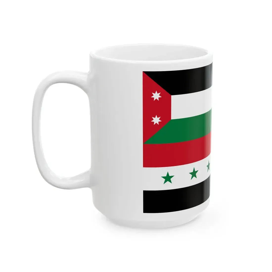 Iraqi Flag Montage (Iraq) White Coffee Mug - Go Mug Yourself