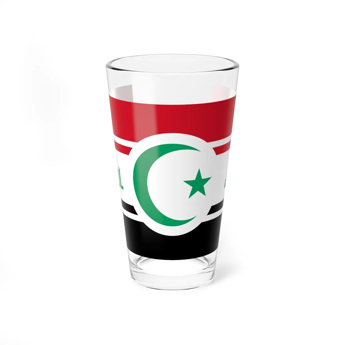 Iraqi Future Flag Talal (Iraq) Pint Glass 16oz 16oz - Go Mug Yourself