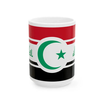 Iraqi Future Flag Talal (Iraq) White Coffee Mug 15oz - Go Mug Yourself