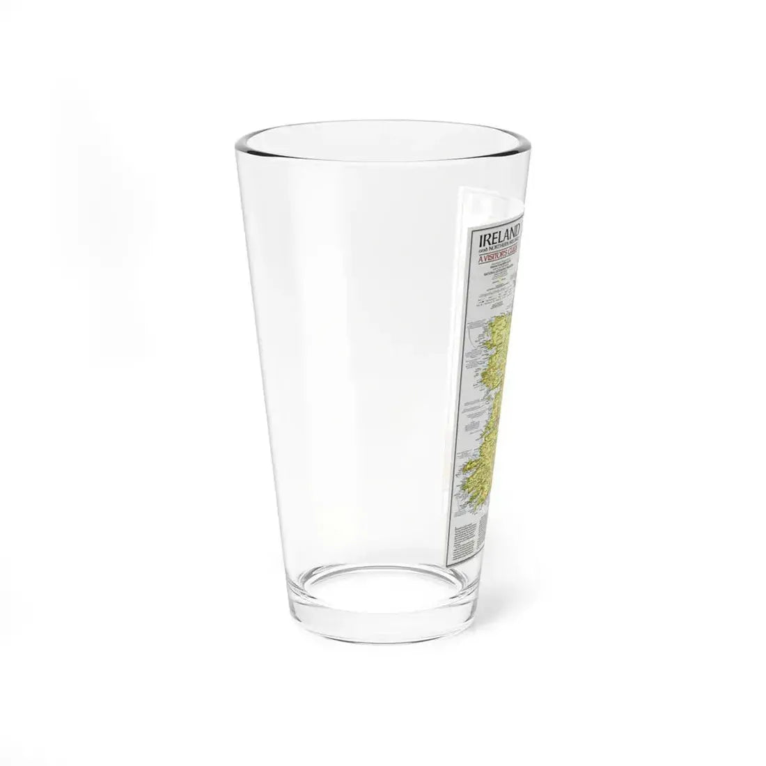 Ireland - A Visitor's Guide (1981) (Map) Pint Glass 16oz - Go Mug Yourself
