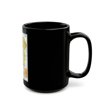 Ireland - A Visitor's Guide (1981) (Map) Black Coffee Mug-Go Mug Yourself