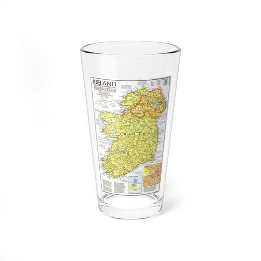 Ireland - A Visitor's Guide (1981) (Map) Pint Glass 16oz-16oz-Go Mug Yourself