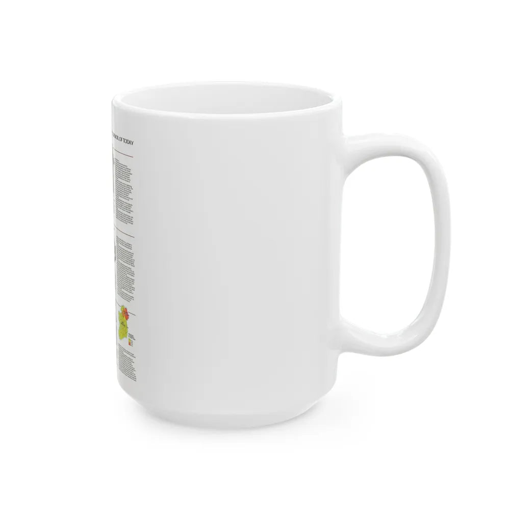 Ireland - Historic Pre-Christian to the Modern Day (1981) (Map) White Coffee Mug-Go Mug Yourself