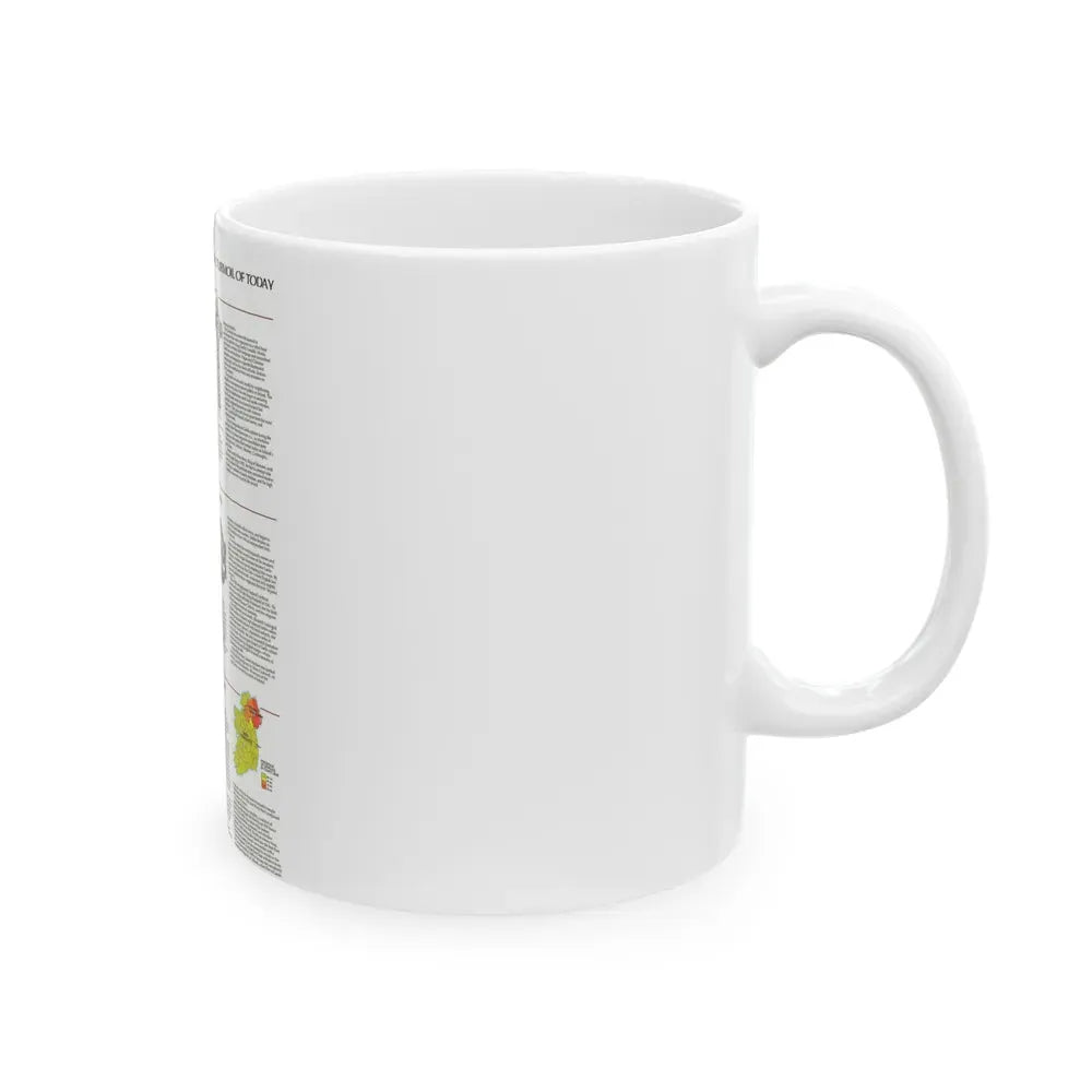 Ireland - Historic Pre-Christian to the Modern Day (1981) (Map) White Coffee Mug - Go Mug Yourself