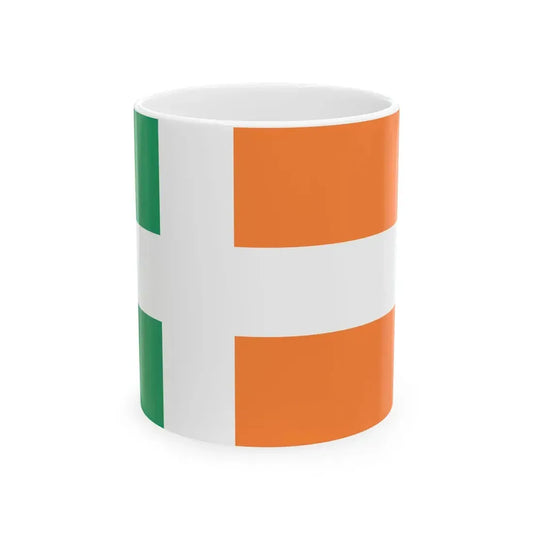 Ireland Nordic flag proposal (Ireland) White Coffee Mug 11oz - Go Mug Yourself