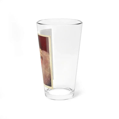 Irene Dunne, original movie magazine cover illustration, circa 1930s - Pint Glass 16oz - Go Mug Yourself