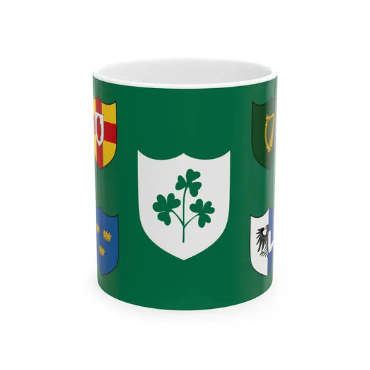 IRFU flag (Ireland) White Coffee Mug 11oz - Go Mug Yourself