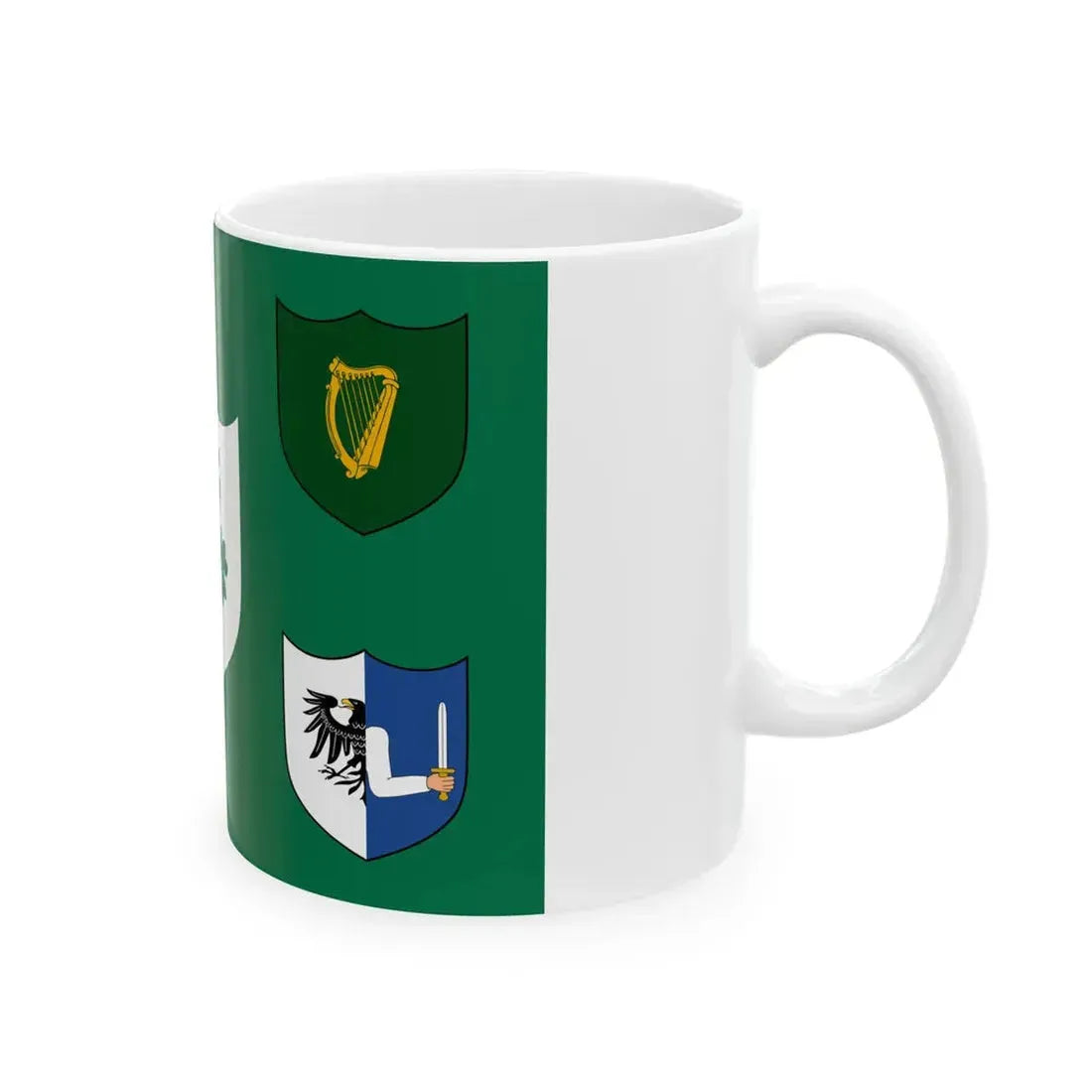 IRFU flag (Ireland) White Coffee Mug - Go Mug Yourself