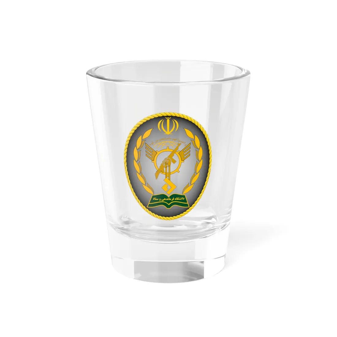 IRGC-CGSU (Iran) (Coat of Arms) Shot Glass 1.5oz 1.5oz - Go Mug Yourself