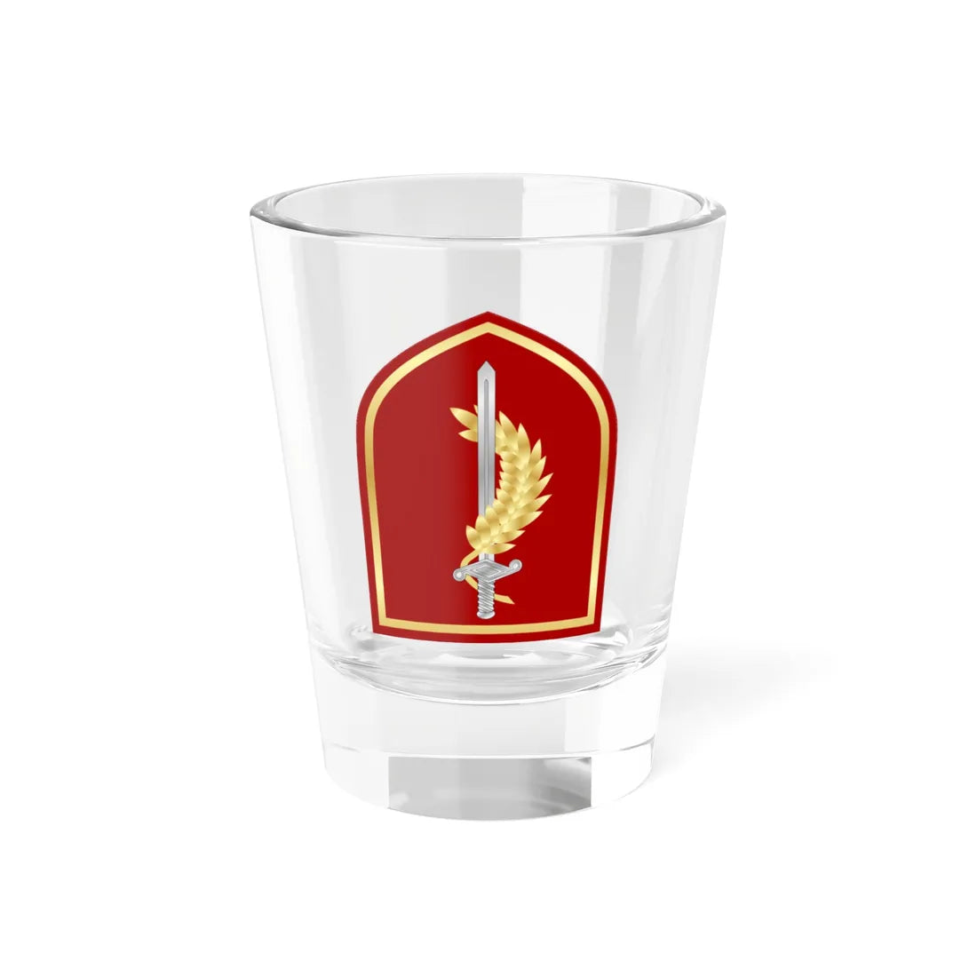 IRGC NAJA Sardar Badge (Iran) (Coat of Arms) Shot Glass 1.5oz 1.5oz - Go Mug Yourself