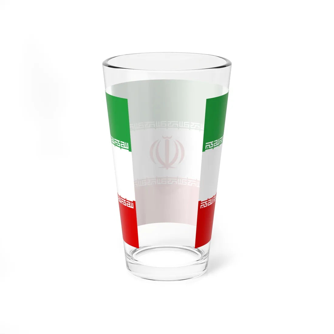 IRI flag with the first takbir design (Iran) Pint Glass 16oz - Go Mug Yourself