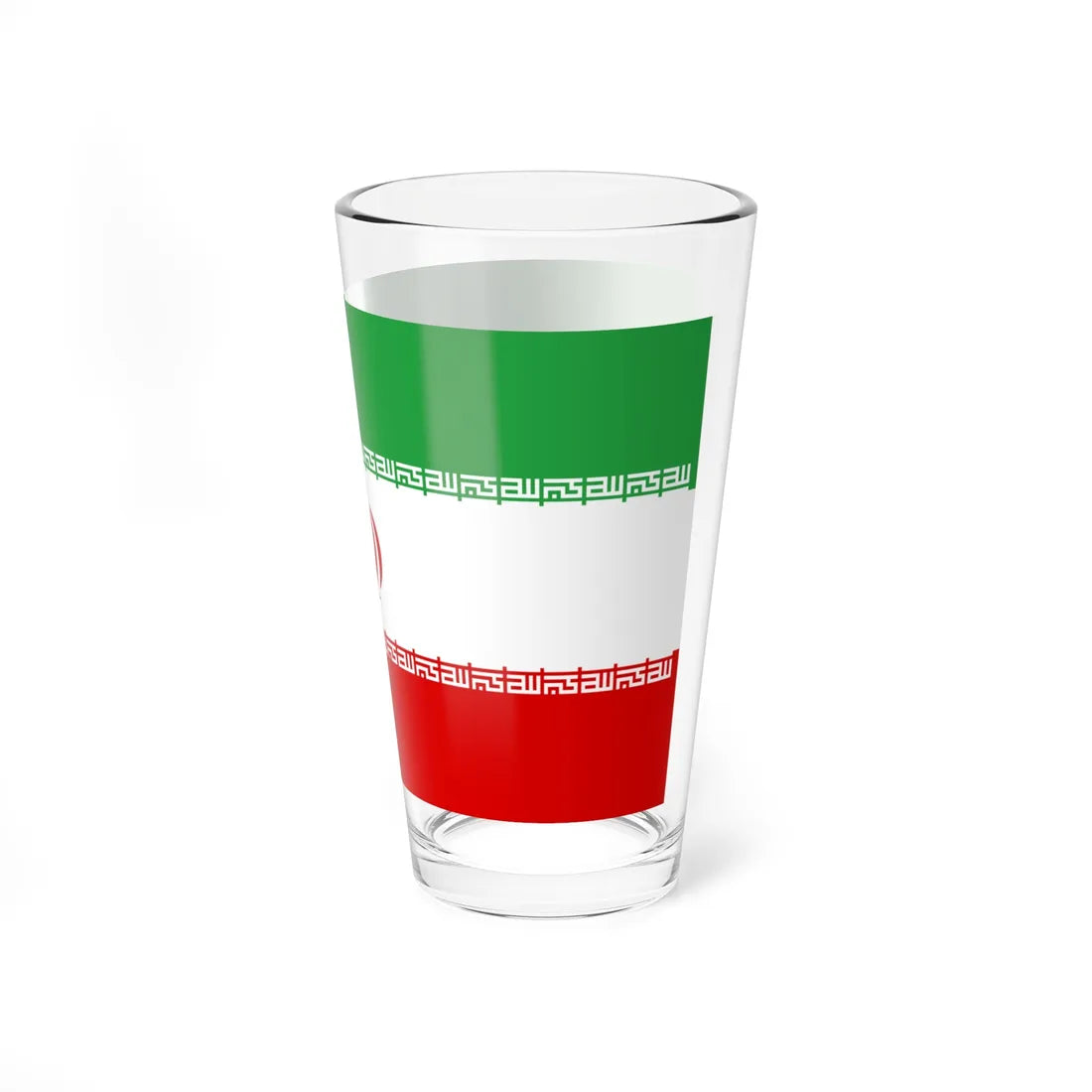 IRI flag with the first takbir design (Iran) Pint Glass 16oz - Go Mug Yourself
