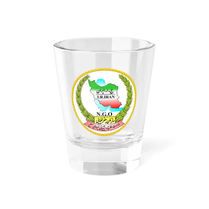 IRI-NGO (Iran) (Coat of Arms) Shot Glass 1.5oz 1.5oz - Go Mug Yourself