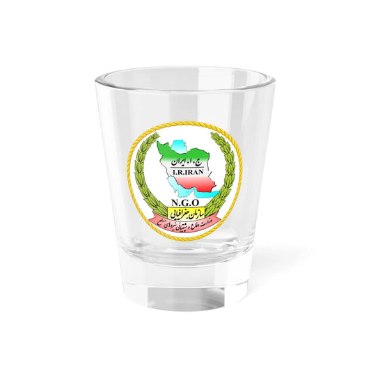 IRI-NGO (Iran) (Coat of Arms) Shot Glass 1.5oz 1.5oz - Go Mug Yourself