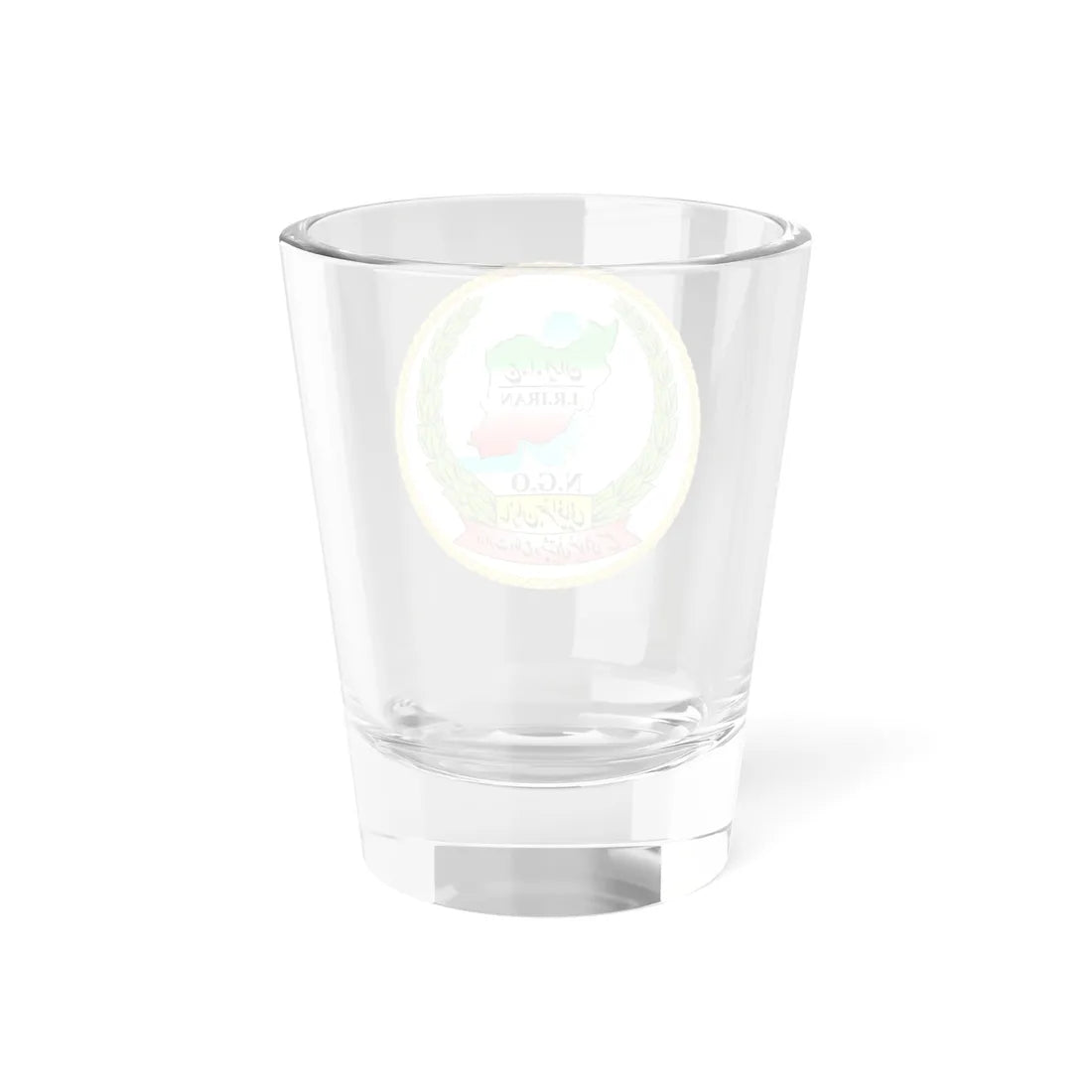 IRI-NGO (Iran) (Coat of Arms) Shot Glass 1.5oz - Go Mug Yourself