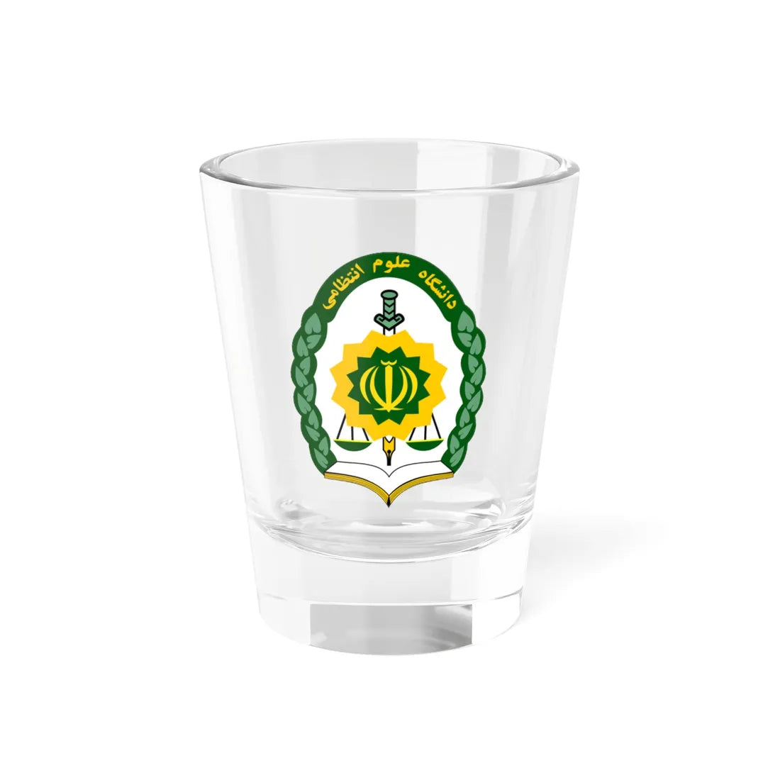 IRI.NAJA-University (Iran) (Coat of Arms) Shot Glass 1.5oz 1.5oz - Go Mug Yourself