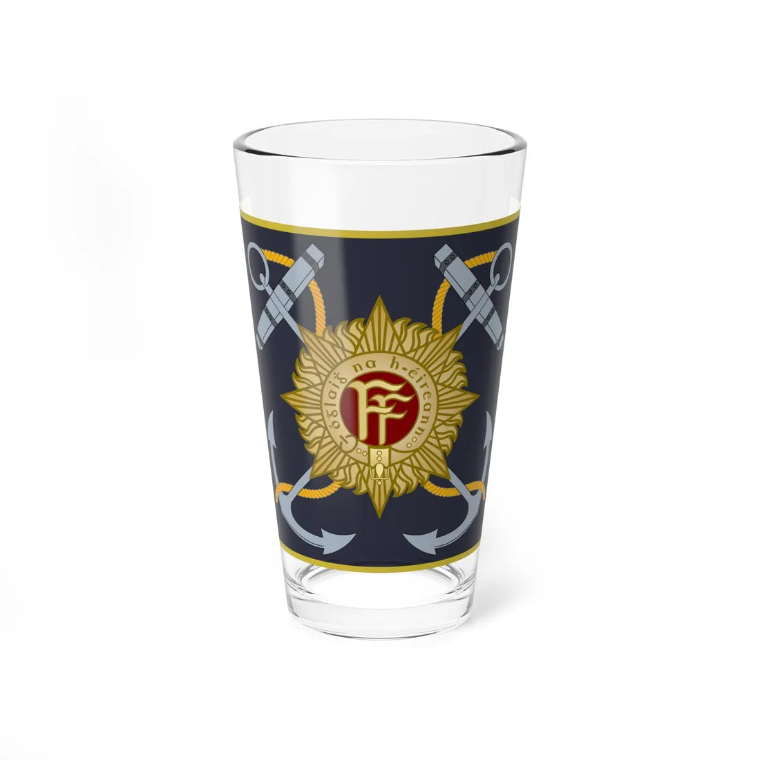 Irish Naval Service Colour (Ireland) Pint Glass 16oz 16oz - Go Mug Yourself