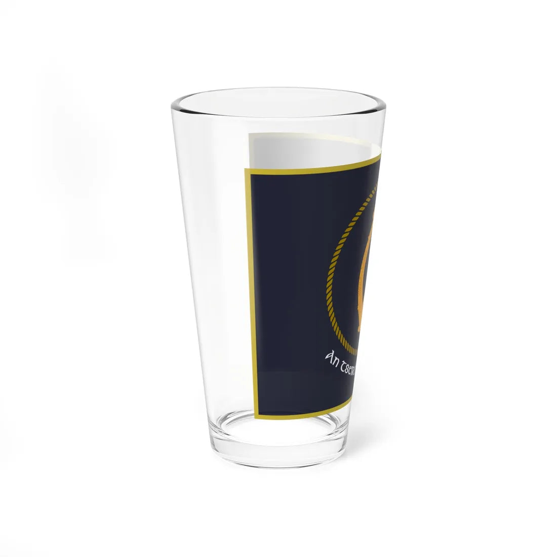 Irish Naval Service Flag (Ireland) Pint Glass 16oz - Go Mug Yourself
