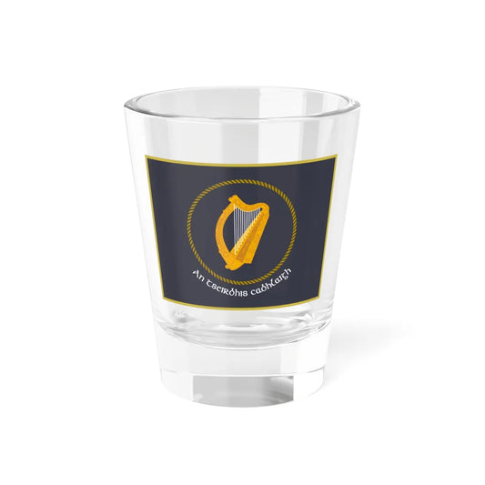 Irish Naval Service Flag (Ireland) Shot Glass 1.5oz 1.5oz - Go Mug Yourself