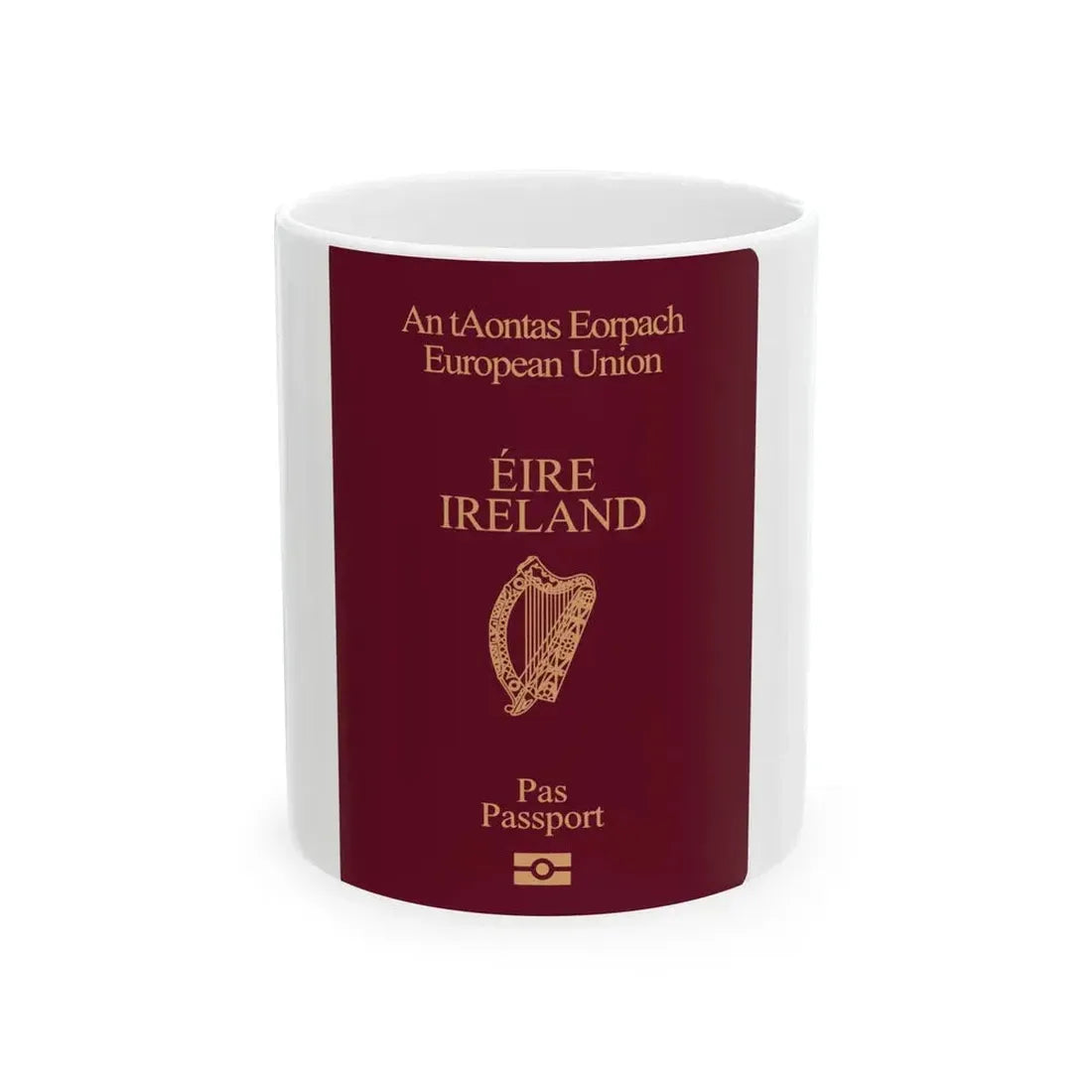 Irish Passport - White Coffee Mug 11oz - Go Mug Yourself