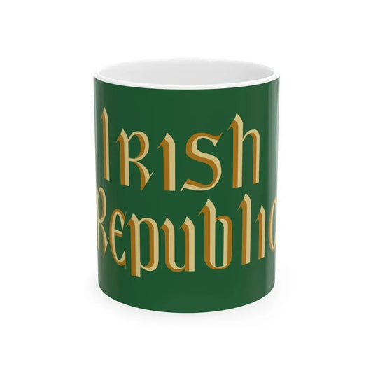 Irish Republic Flag (Ireland) White Coffee Mug 11oz - Go Mug Yourself