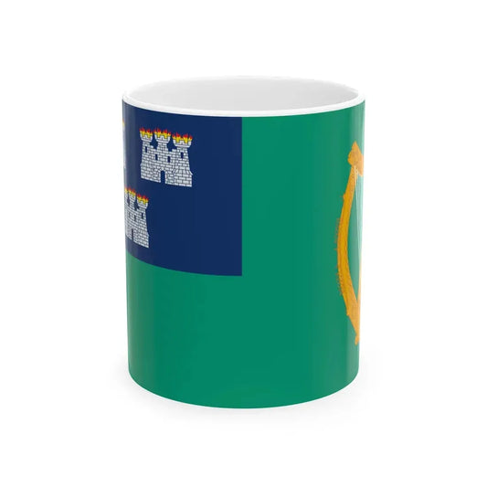 IRL Dublin flag (Ireland) White Coffee Mug 11oz - Go Mug Yourself