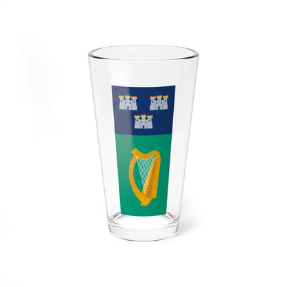 IRL Dublin flag vertical (Ireland) Pint Glass 16oz 16oz - Go Mug Yourself