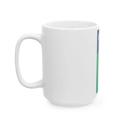 IRL Dublin flag vertical (Ireland) White Coffee Mug - Go Mug Yourself