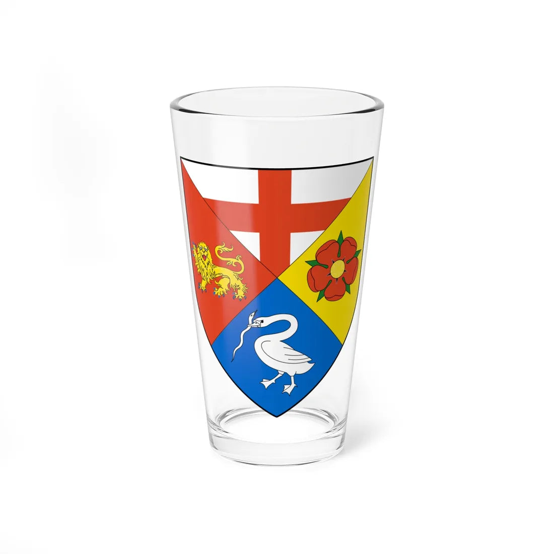 IRL Gorey COA ver2 (Ireland) (Coat of Arms) Pint Glass 16oz 16oz - Go Mug Yourself