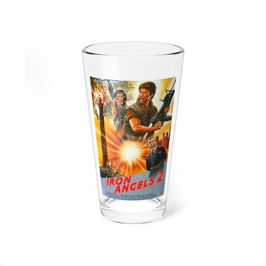 IRON ANGELS 2 1988 Movie Poster - Pint Glass 16oz-16oz-Go Mug Yourself