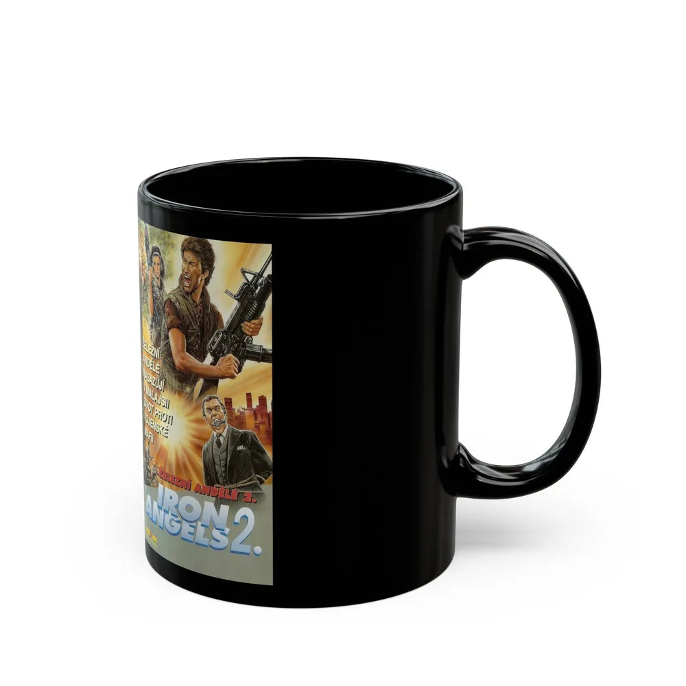 IRON ANGELS 2 (VHS COVER) - Black Coffee Mug-Go Mug Yourself