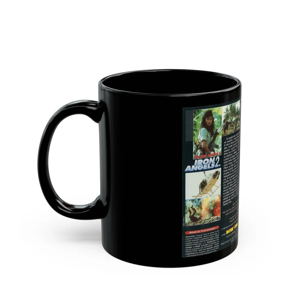 IRON ANGELS 2 (VHS COVER) - Black Coffee Mug-Go Mug Yourself